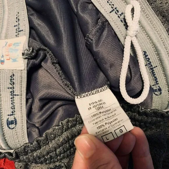 Champion Mens Athletic Shorts Mich Light‎ Football Size Large 36-38 Gray - Picture 5 of 5